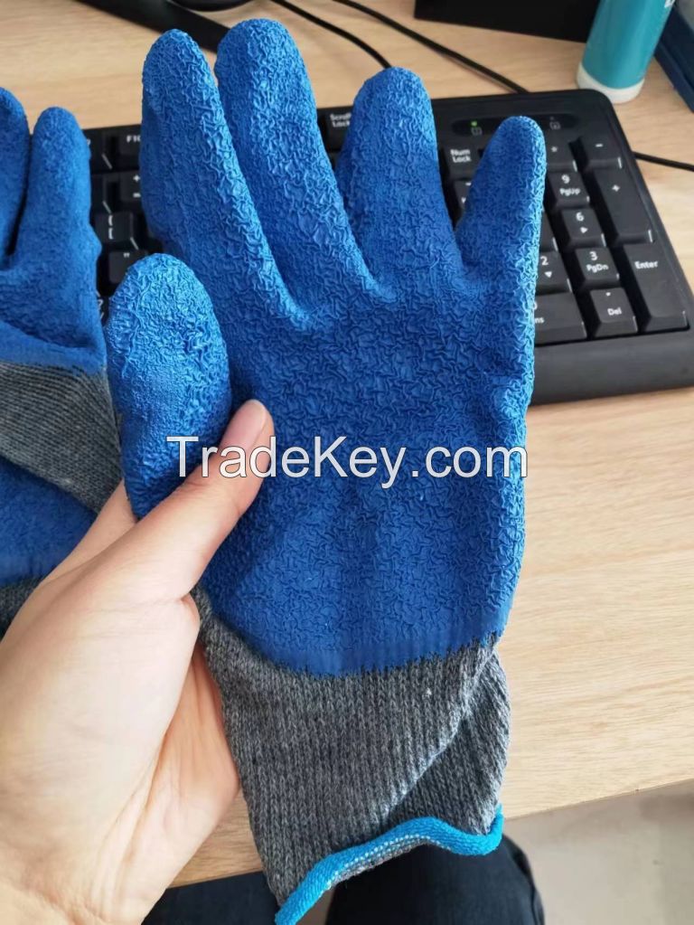 Latex Work Gloves Anti-Cut Anti-Impact Anti-Static Anti-Slip Fireproof Anti-Vibration Functions Free Leather