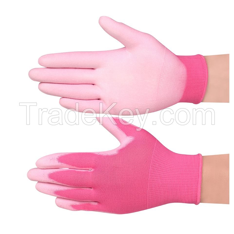  Customizable Logo Working Gloves Thirteen Needle Latex Wrinkled Garden Gloves Water-Proof Free Sample