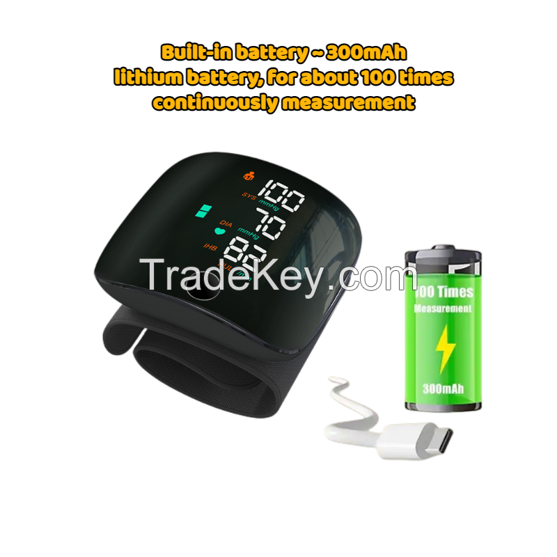3 Years Warranty Realblad Rechargeable Wrist Blood Pressure Monitor Tensiometro Sphygmomanometer