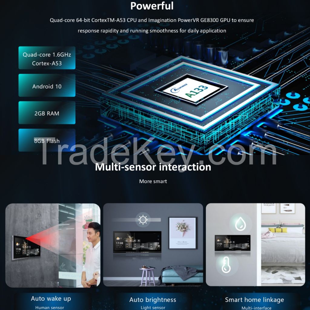 2023 new All in One Smart Home Control 12.3inch IPS Android Video Indoor Tablet IP WiFi Intercom