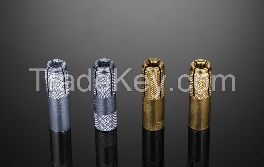 M6-M24  Drop in Anchor Blue Zinc Plated Carbon Steel Bullet Expansion Factory Supplier Manufacturer China