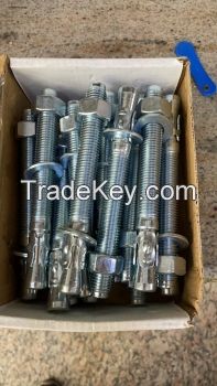 M6-M20 Expansion Anchors Wedge Anchor Manufactured Bolt Hot Zinc Galvanized Plated Carbon Steel for Heavy-Duty Applications