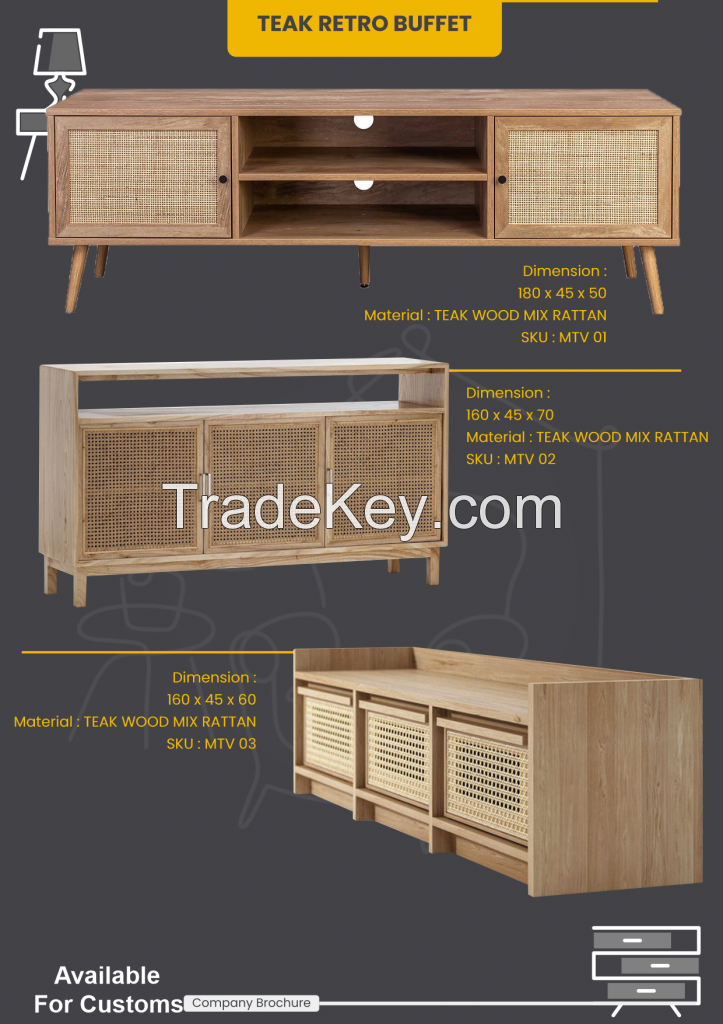 TEAK RETRO BUFFET