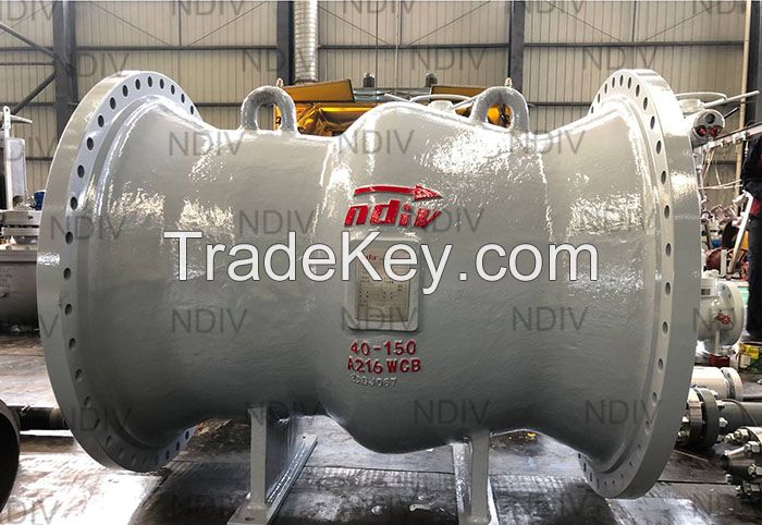 Axial Flow Check Valve for Gas Petroleum Water Pipeline 
