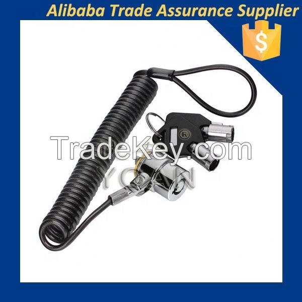 Top Quality Anti Theft Cable Wire Computer Laptop Cable Lock With Keys