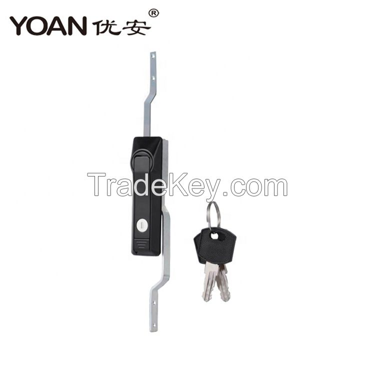 High quality security rod control lock with 2 keys swing handle