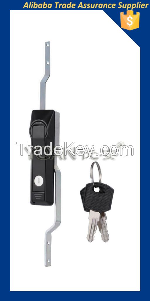 High quality security rod control lock with 2 keys swing handle
