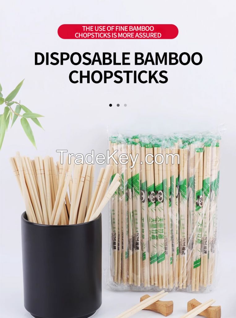 Disposable chopsticks independent packaging hotel take-out commercial hygiene fast food bamboo chopsticks wholesale household