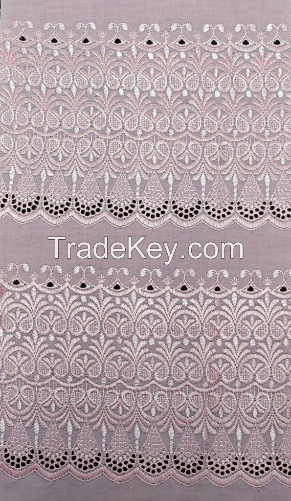 Polyester Cotton Allover Embroidery