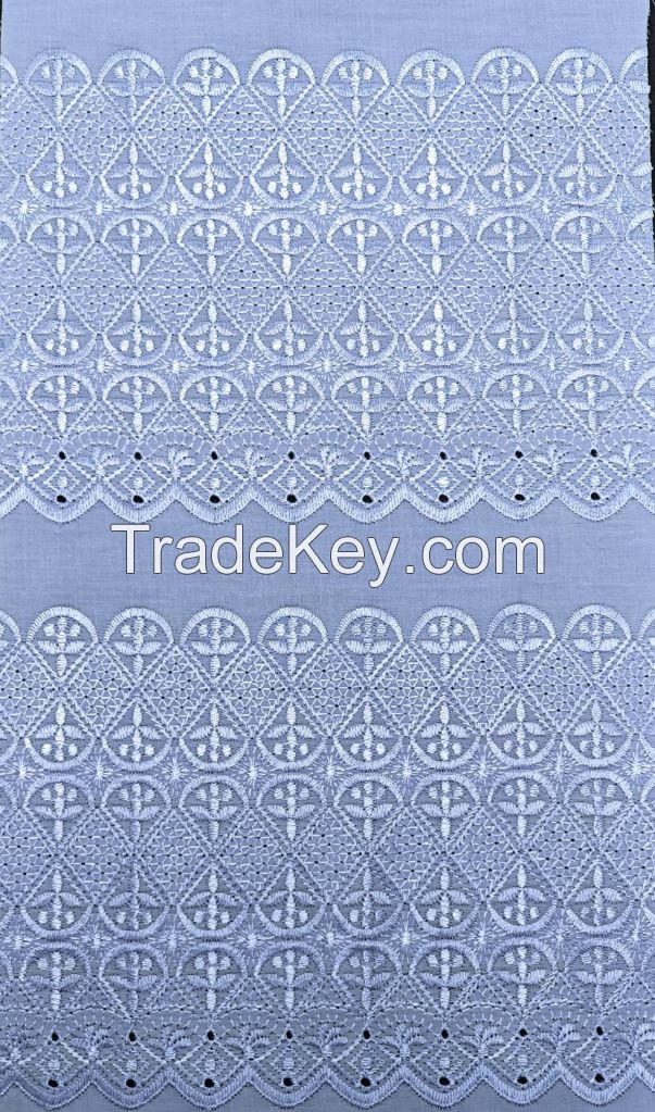 Polyester Cotton Allover Embroidery