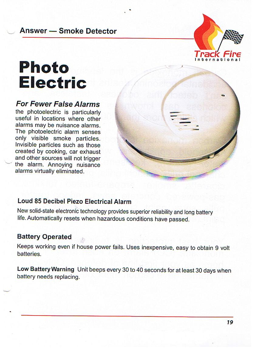 Photo Electric Smoke Detector
