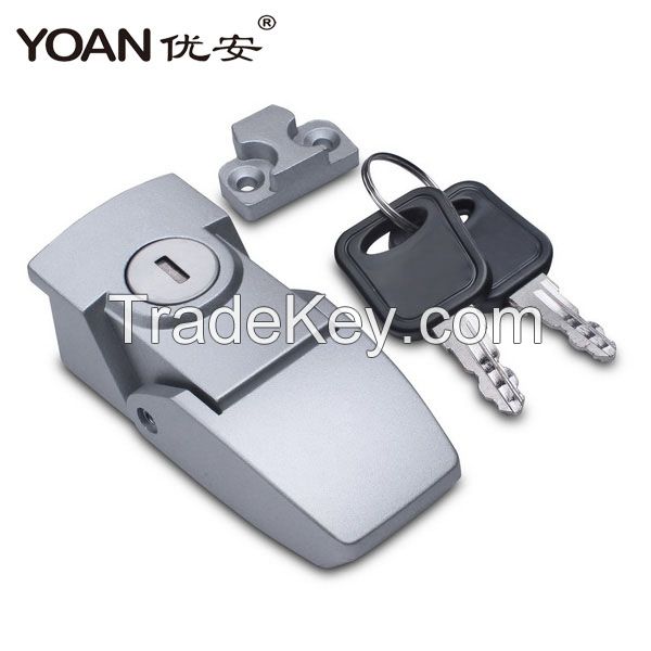 Stainless steel zinc alloy Black Coated Metal safety latch toggle hasp lock for motorcycle case accessories