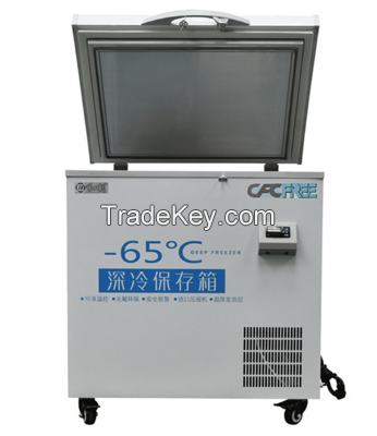 -40 to -80 Degrees 170L Tuna Super Low Temperature Refrigerator Horizontal Freezer
