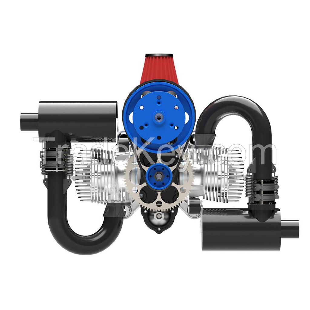 DLE200 200cc Electric Start 2-Stroke Gasoline Engine -Belt Drive Power System for Paramotors & Heavy UAVs