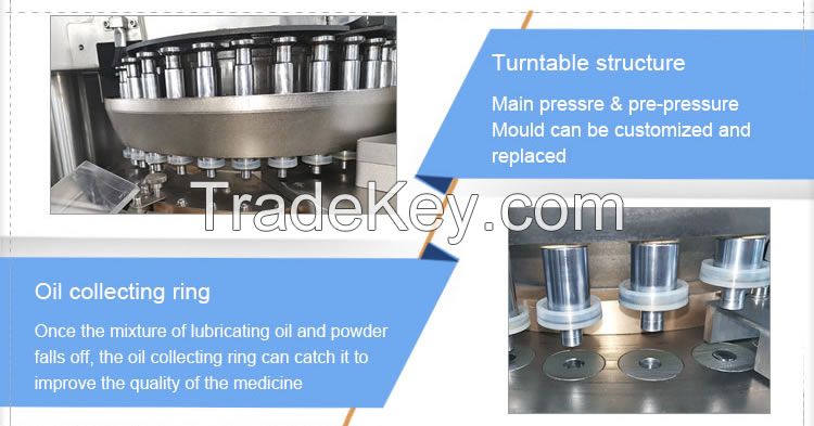 Gzp Series Pharmaceutical Powder Granule Rotary Tablet Press Machine Gmp Standards