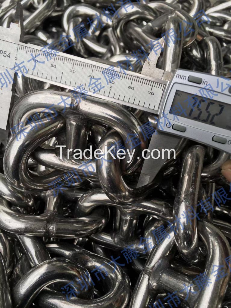 316 stainless steel chain, marine stainless steel anchor chain