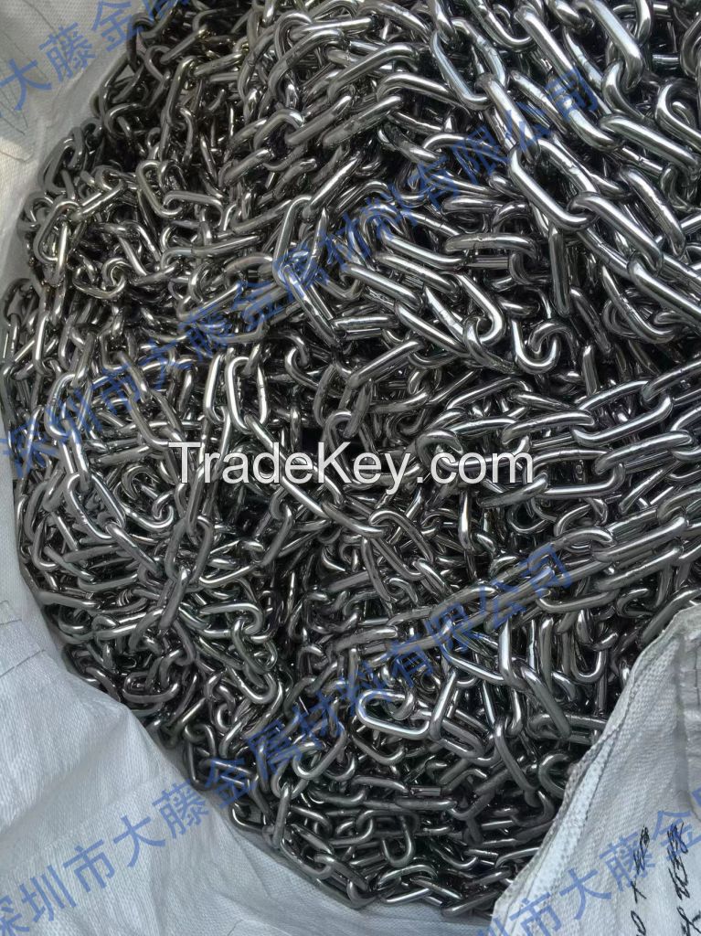 Pure brass chain, stainless steel chain