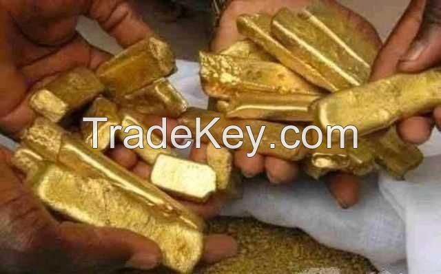 Au Gold Bars And Dust