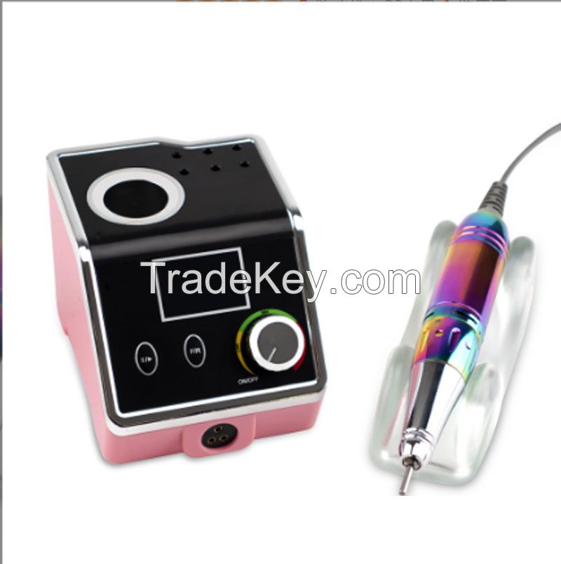 Portable Stand Electric Nail Drill Machine Set Gradient Color Cordless Drilling Manicure Pedicure Nail Polisher