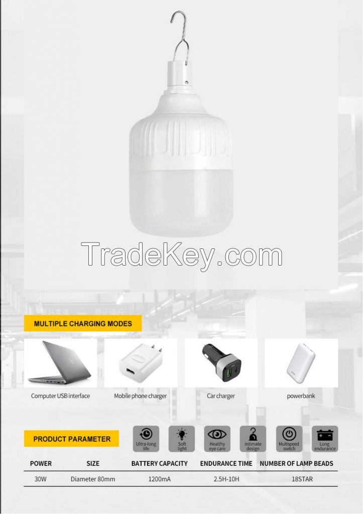 High Quality Solar Led Android Usb Rechargeable Portable 5730 Long Hours Emergency Bulb Flashing Adjustable Lights