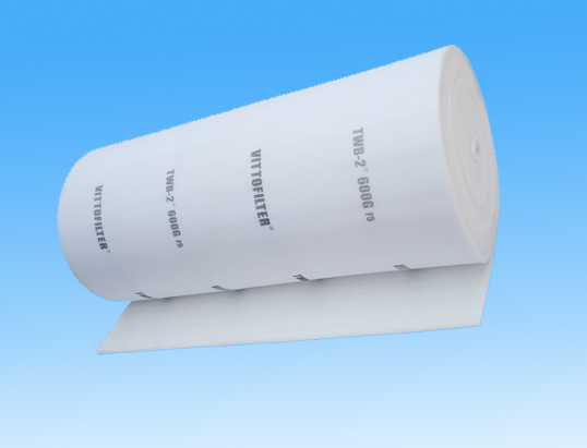 Ceiling filter for spraybooth with TC cloth