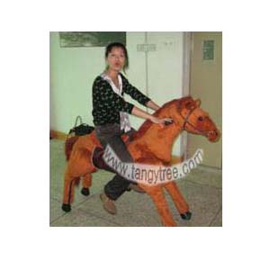 fun hobby-horse outdoor game for kids playing outside