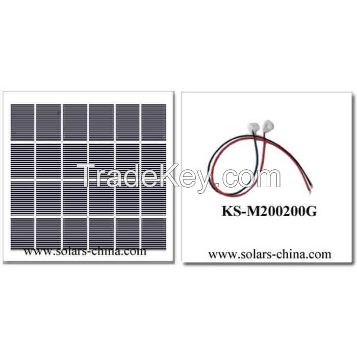 Small solar panel for outdoor lights