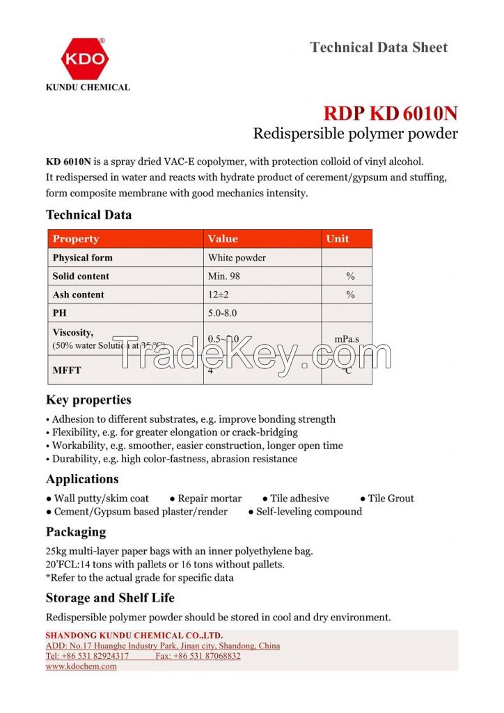 Redispersible Polymer Powder