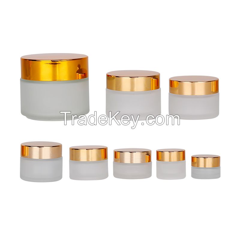 glass cosmetic jar skincare cream jar container wholesale manufacturer