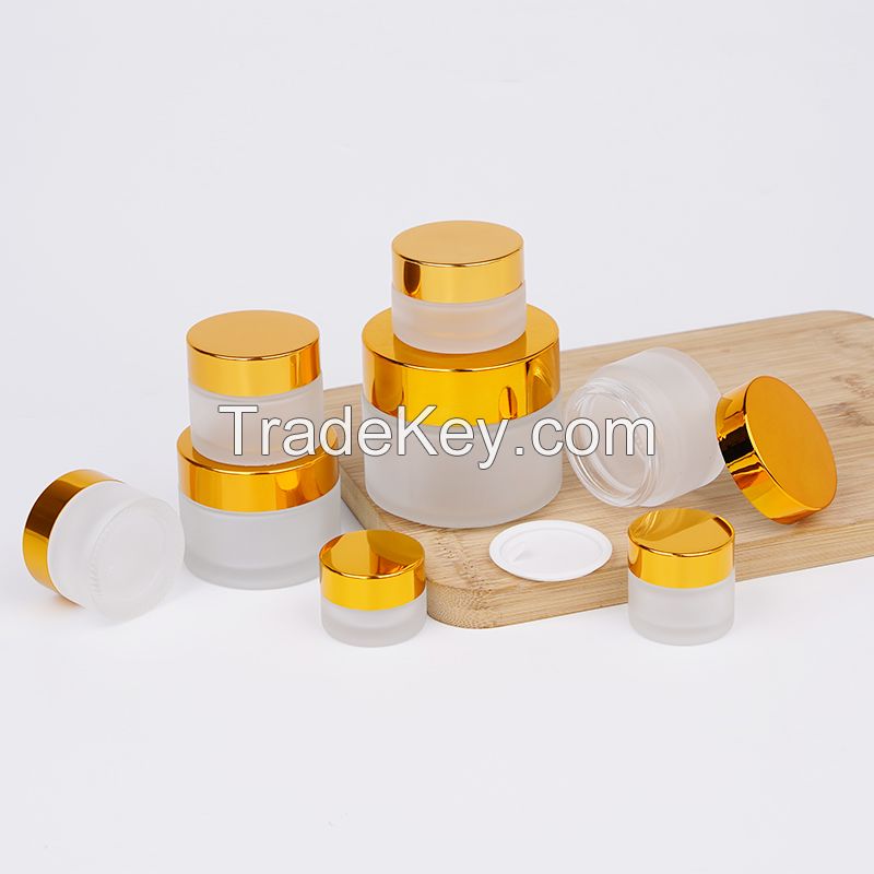 glass cosmetic bottle and jar packaging OEM ,manufacturer