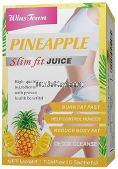 herbal tea dietary supplement healthy slim shake Pineapple slim fit juice