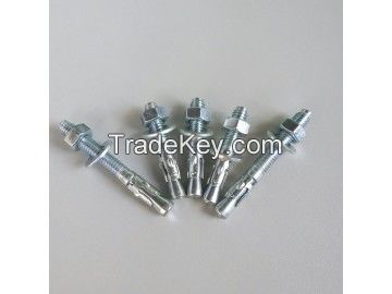 Factory Supply Wedge Anchors Carbon Steel with Zinc Plated.