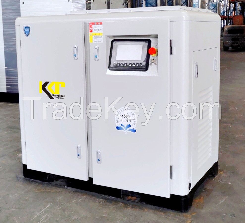 water lubricating oil-free screw air compressor