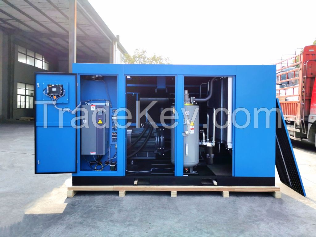 two-stage oil injected screw compressor