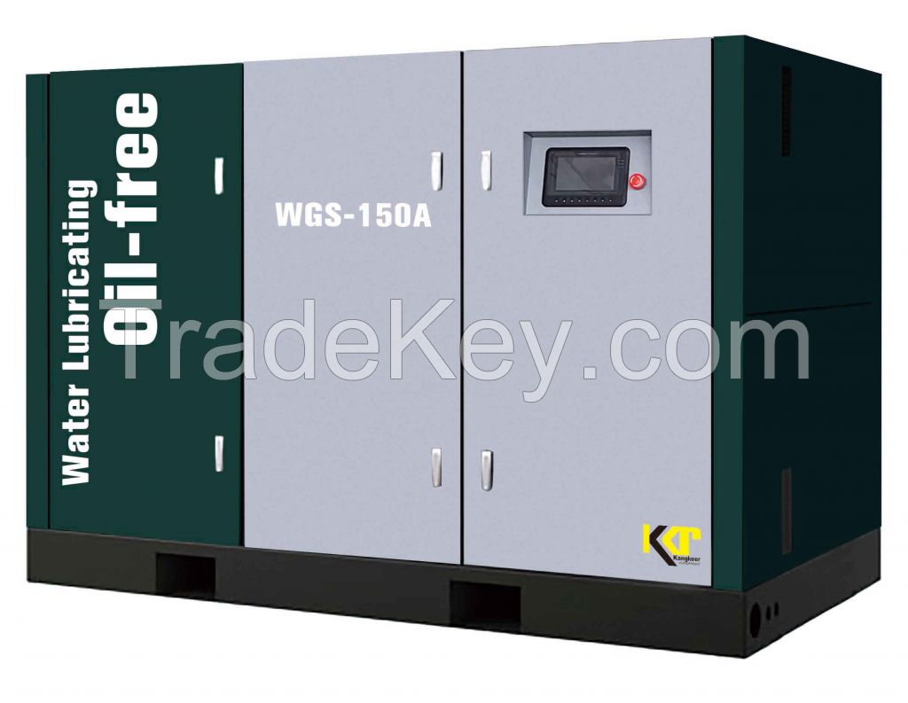 water lubricating oil-free screw air compressor