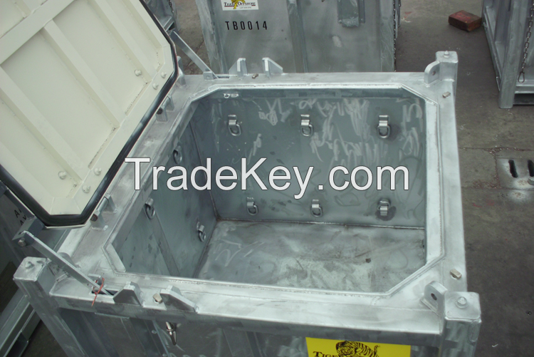 Offshore container cutting box mud skip DNV