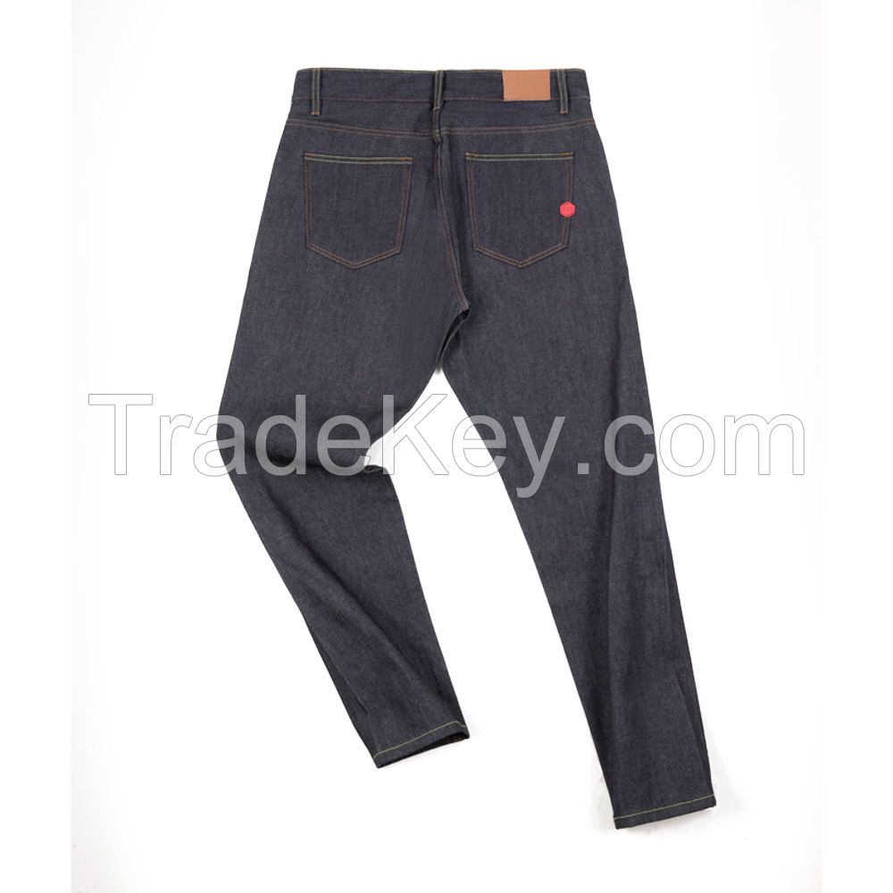 Maden - 14.5oz Selvaged Denim Jeans Regular Cut Uncle Fu Quality Brand Denim Pants With m Embroidery [Ready Stock]