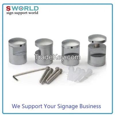 Brass Dome Cap Edge Grip Sign Standoff for Panel Fixing