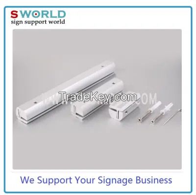 Aluminum Edge Grip Sign Rail for Wall Mount Use Wr20