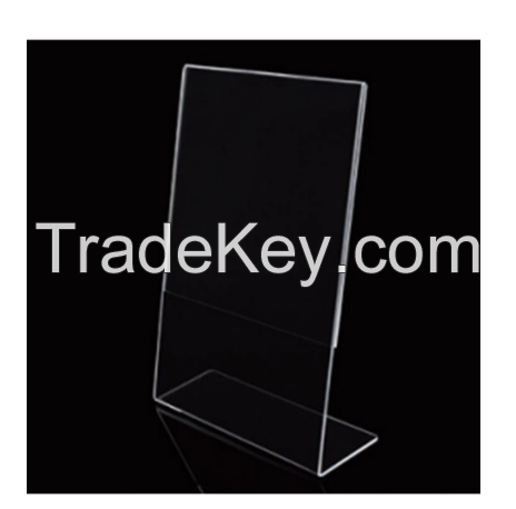 L Shaped Acrylic Table Stand-Portrait