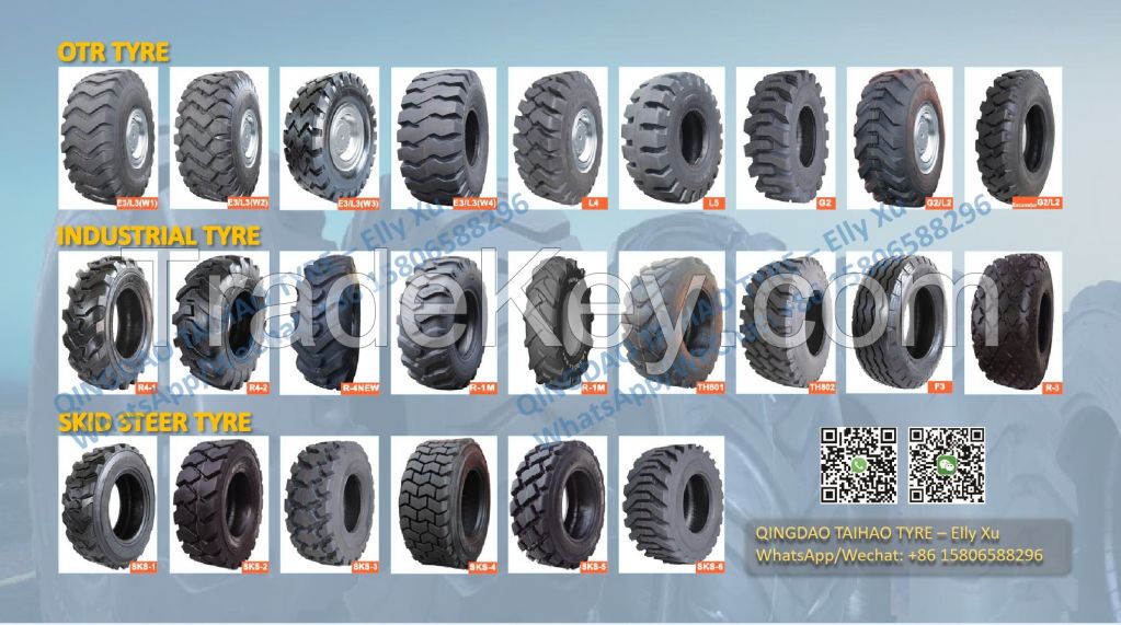 Industrial Tire, Off The Road Tire(OTR), Sand Tire, Skid Steer Tire, Forklift Tire, Trailer Tire, Light Truck Tire