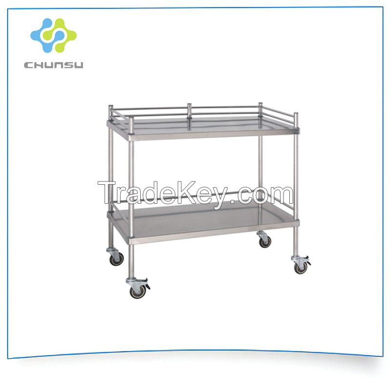 Hospital Stainless Steel Instrument Trolley