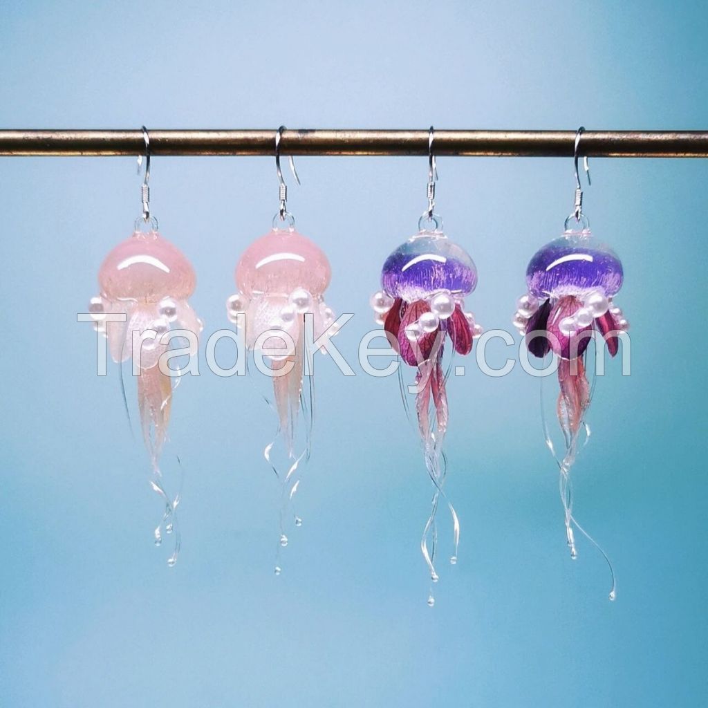 Livianla Jewelry Handmade Jellyfish Earring