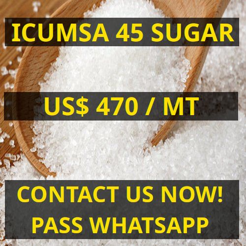 Refined White Sugar ICUMSA 45 - US$ 470 / MT
