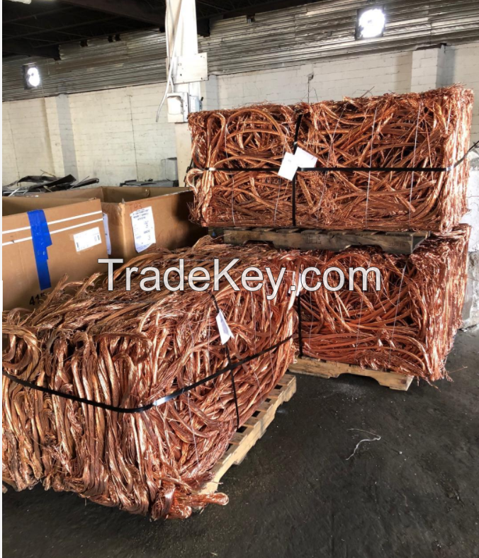 Wholesale Copper Scrap Red Copper Wire Scarp Min 99.9% Yellow Copper Wire for Large Stock