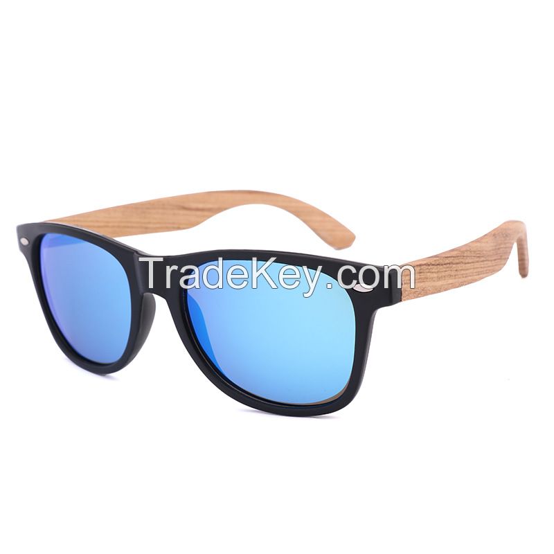 Wholesale Sunglasses with Color Lens Handmade Wooden Polarized Sunglasses for Women Mens