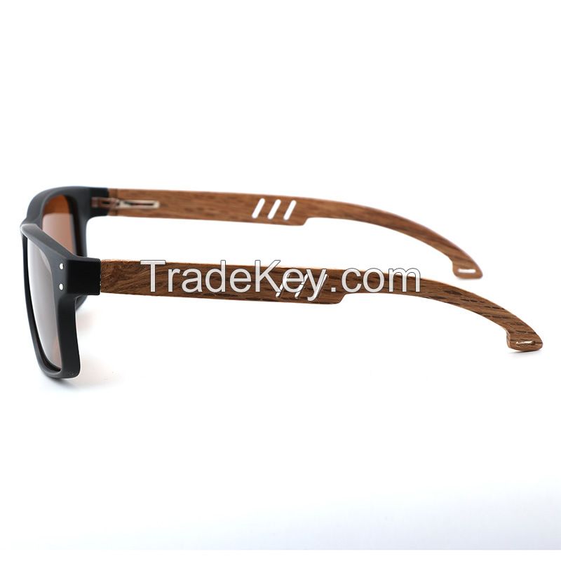 Wholesale UV400 Polarized Sustainable Sunglasses Custom Logo Handmade Natural Wooden Bamboo Sunglasses