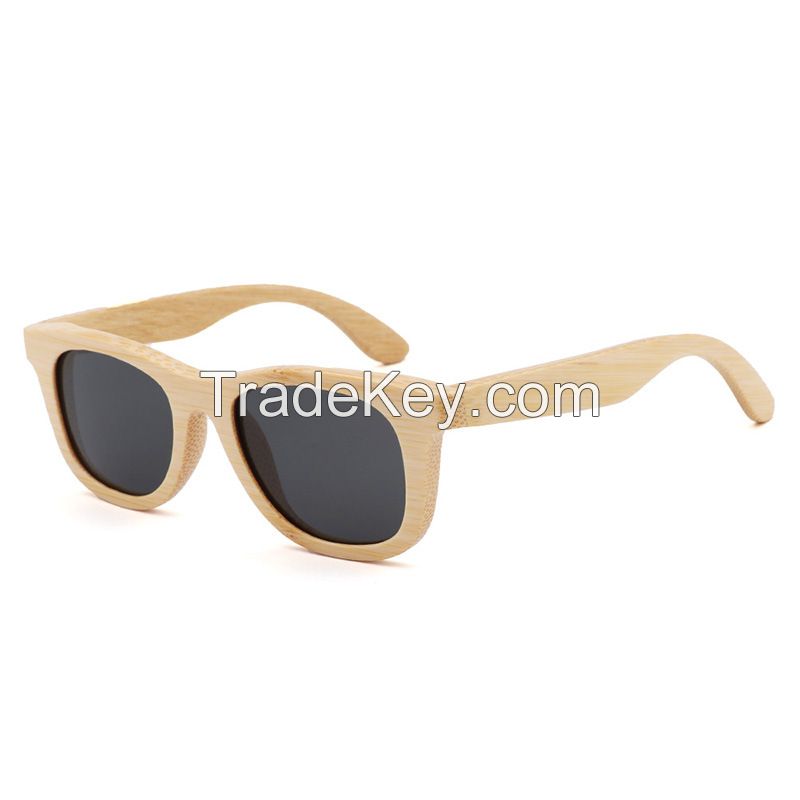 Eyewear OEM Bamboo Frame Custom Polarized Kids Bamboo Wood Sunglasses