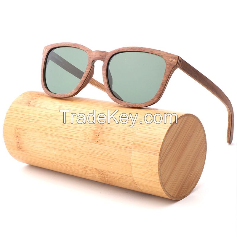 Hot Selling Wooden Sun Glasses Custom Logo UV400 Polarized Sunglasses