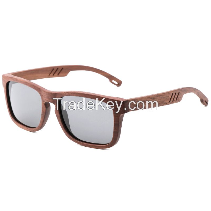 Polarized Wood Sunglasses Custom Logo Handmade Wooden Sunglasses Hot Sale